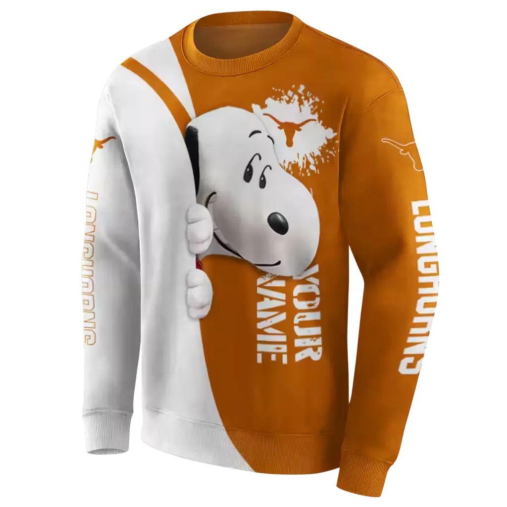 custom texas longhorns peeking snoopy orange hoodie new arrival custom texas longhorns peeking snoopy orange hoodie new arrival