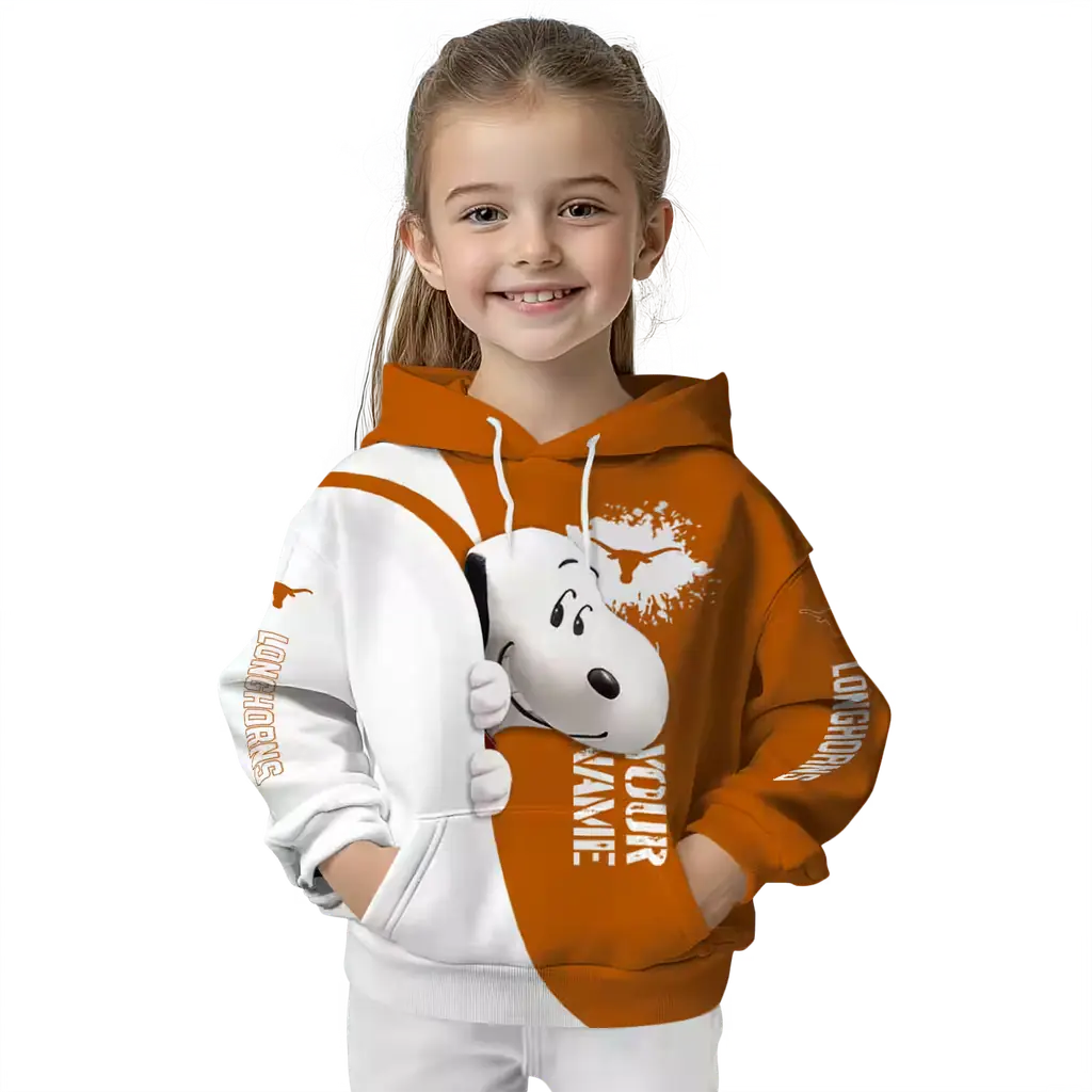 custom texas longhorns peeking snoopy orange hoodie top rated custom texas longhorns peeking snoopy orange hoodie top rated