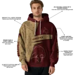 custom texas state bobcats abstract shape maroon hoodie best selling