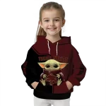 custom texas state bobcats baby yoda maroon black hoodie best selling