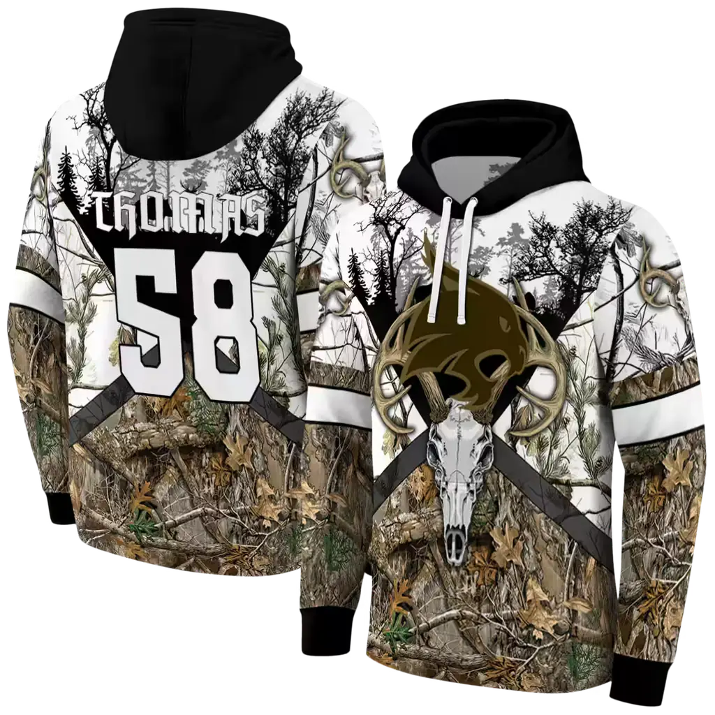 custom texas state bobcats forest silhouette hoodie fashion forward custom texas state bobcats forest silhouette hoodie fashion forward