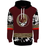 custom texas state bobcats grateful vibes maroon hoodie best selling