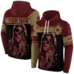 custom texas state bobcats grim reaper maroon black hoodie best selling