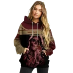 custom texas state bobcats grim reaper maroon black hoodie best selling