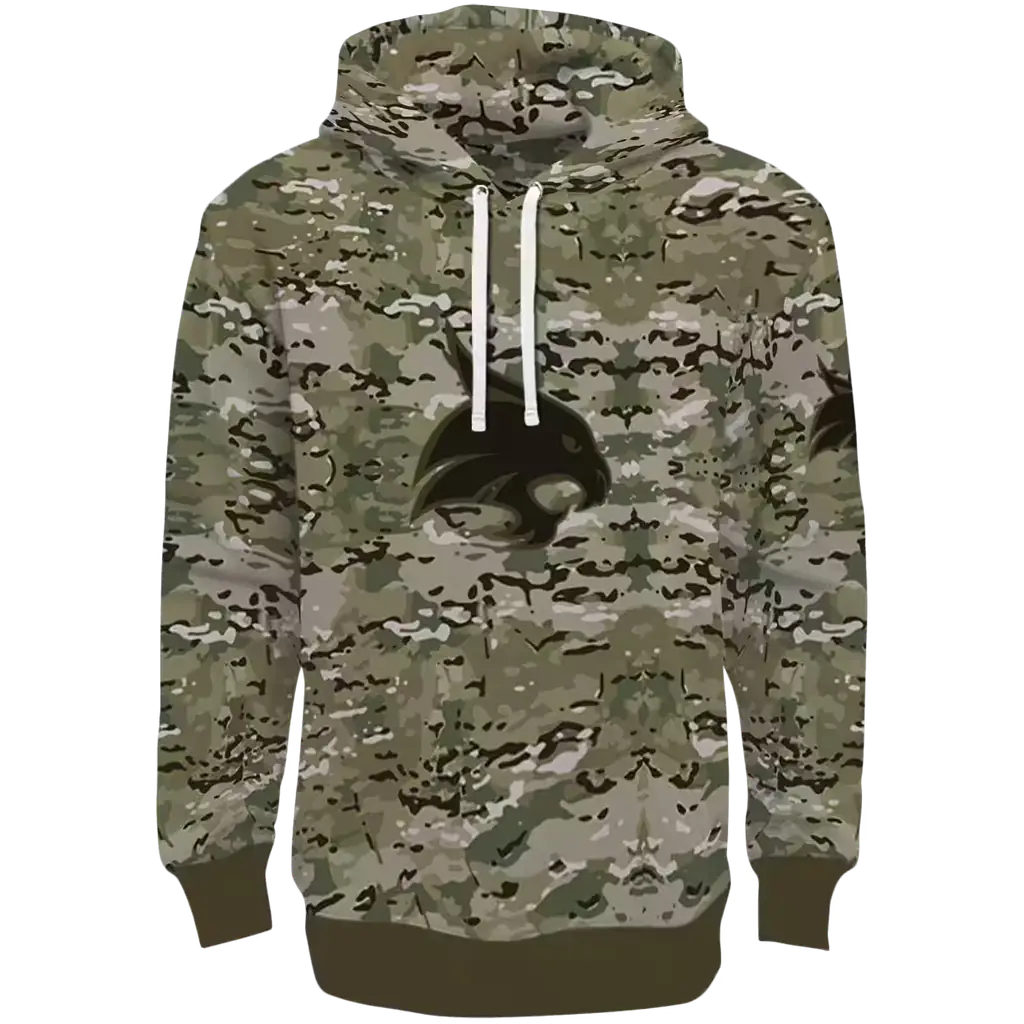 custom texas state bobcats military style hoodie best selling custom texas state bobcats military style hoodie best selling