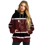 custom texas state bobcats striped pattern maroon hoodie best selling