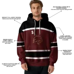 custom texas state bobcats striped pattern maroon hoodie best selling