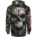 custom texas tech red raiders camo skull hoodie best selling