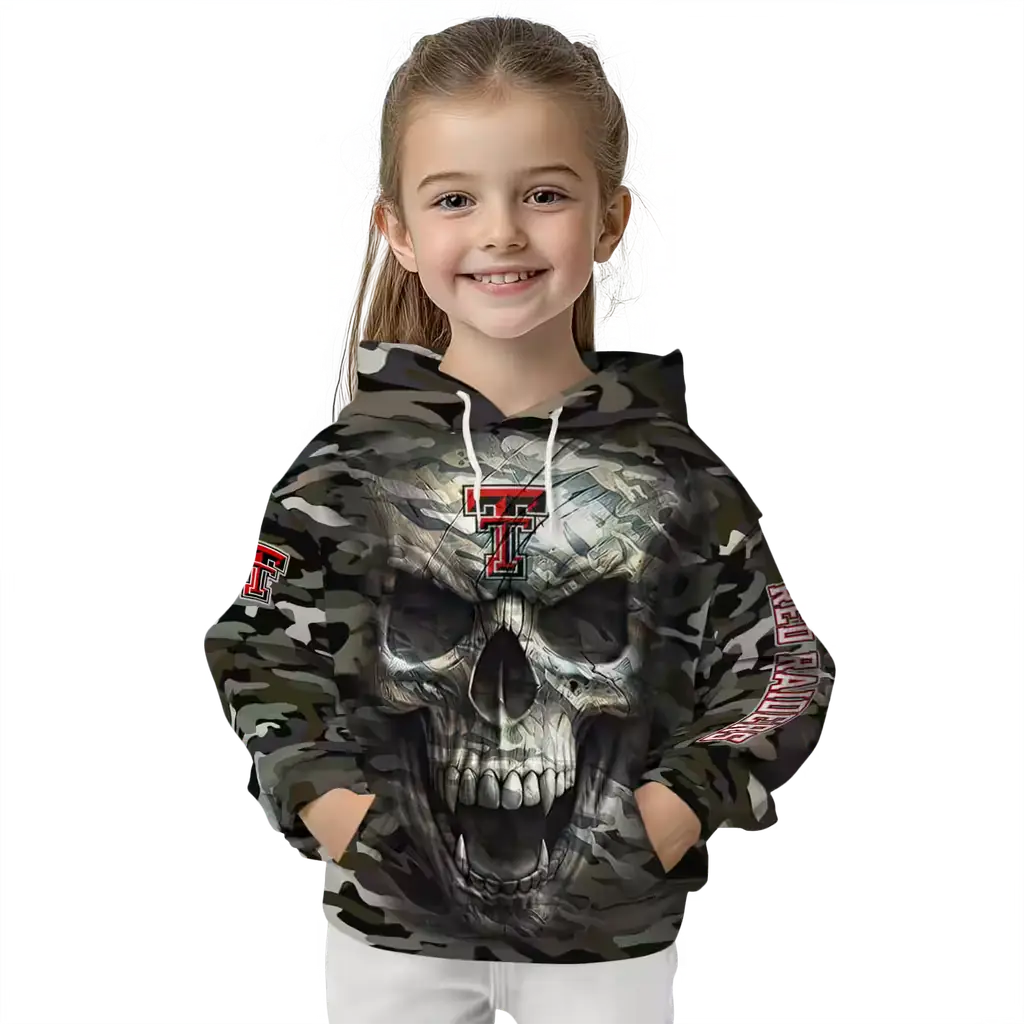 custom texas tech red raiders camo skull hoodie top rated custom texas tech red raiders camo skull hoodie top rated