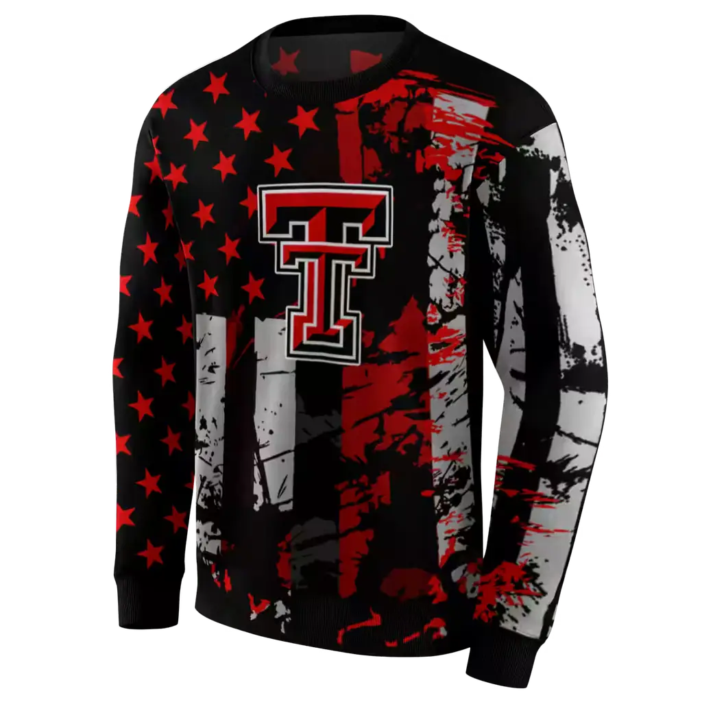 custom texas tech red raiders distressed flag red black hoodie new arrival custom texas tech red raiders distressed flag red black hoodie new arrival