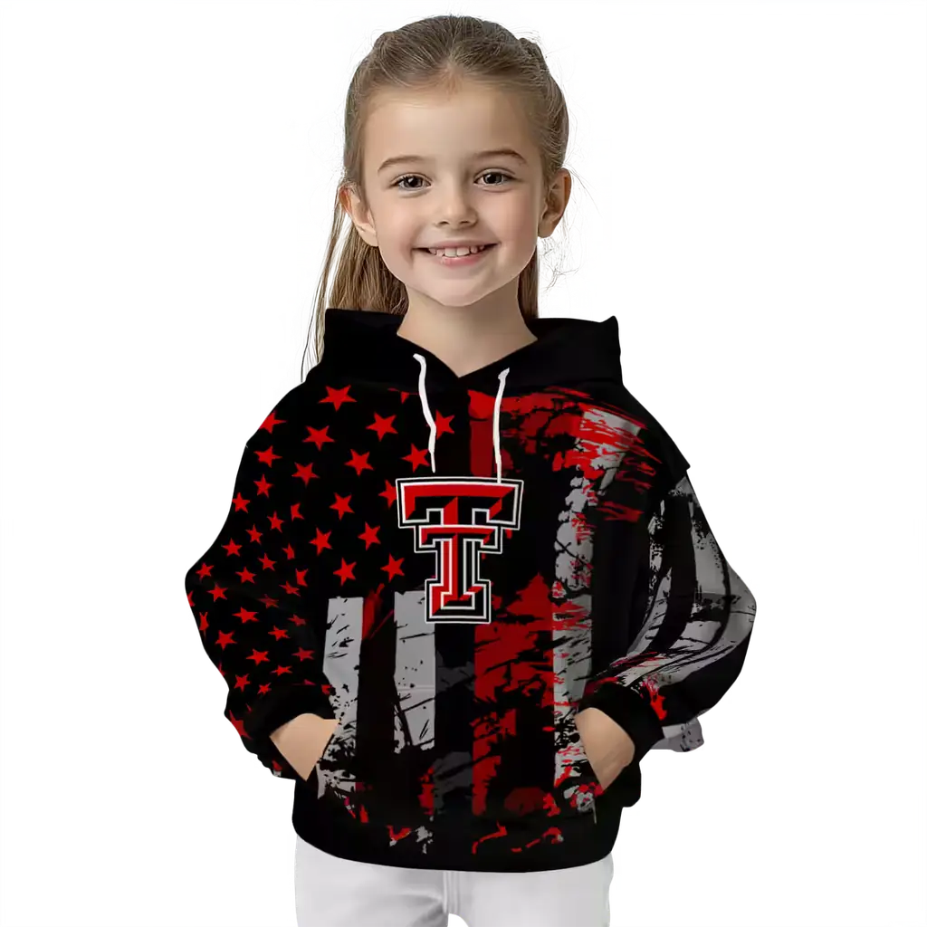 custom texas tech red raiders distressed flag red black hoodie top rated custom texas tech red raiders distressed flag red black hoodie top rated