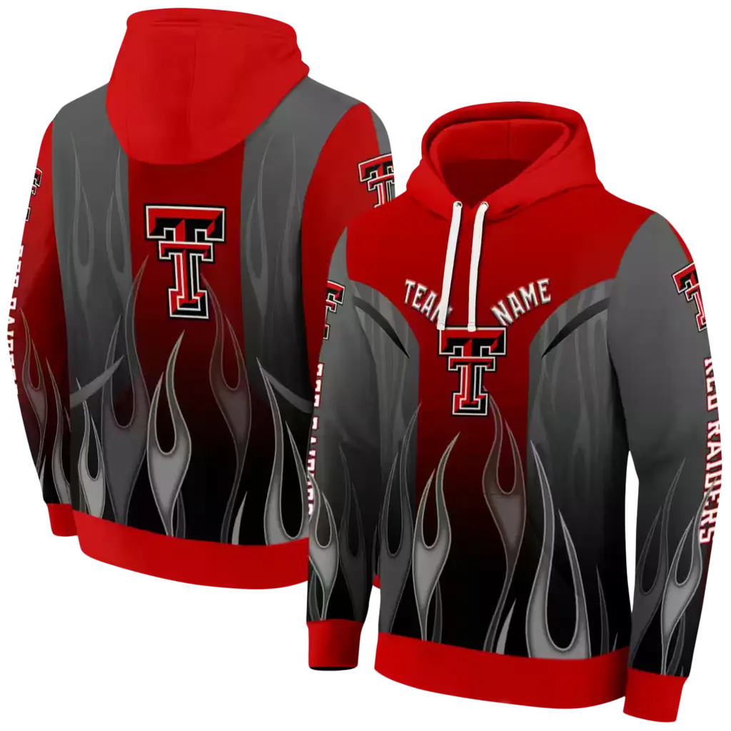 custom texas tech red raiders flame design red hoodie fashion forward custom texas tech red raiders flame design red hoodie fashion forward