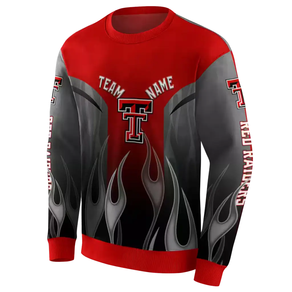 custom texas tech red raiders flame design red hoodie new arrival custom texas tech red raiders flame design red hoodie new arrival