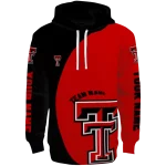 custom texas tech red raiders minimalist design red black hoodie best selling
