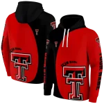 custom texas tech red raiders minimalist design red black hoodie best selling