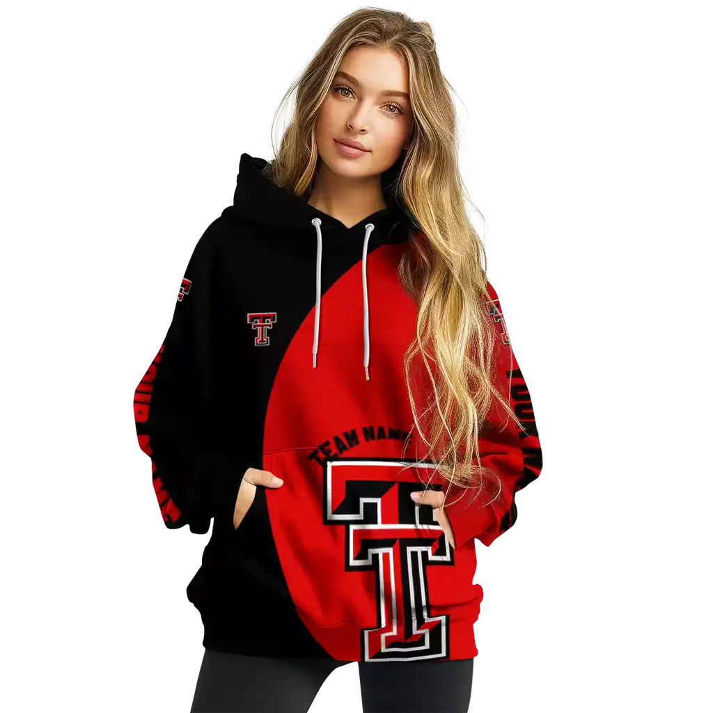 custom texas tech red raiders minimalist design red black hoodie high quality custom texas tech red raiders minimalist design red black hoodie high quality