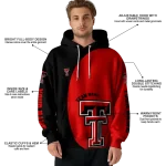 custom texas tech red raiders minimalist design red black hoodie best selling