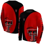 custom texas tech red raiders minimalist design red black hoodie best selling