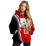 custom texas tech red raiders peeking snoopy red hoodie best selling
