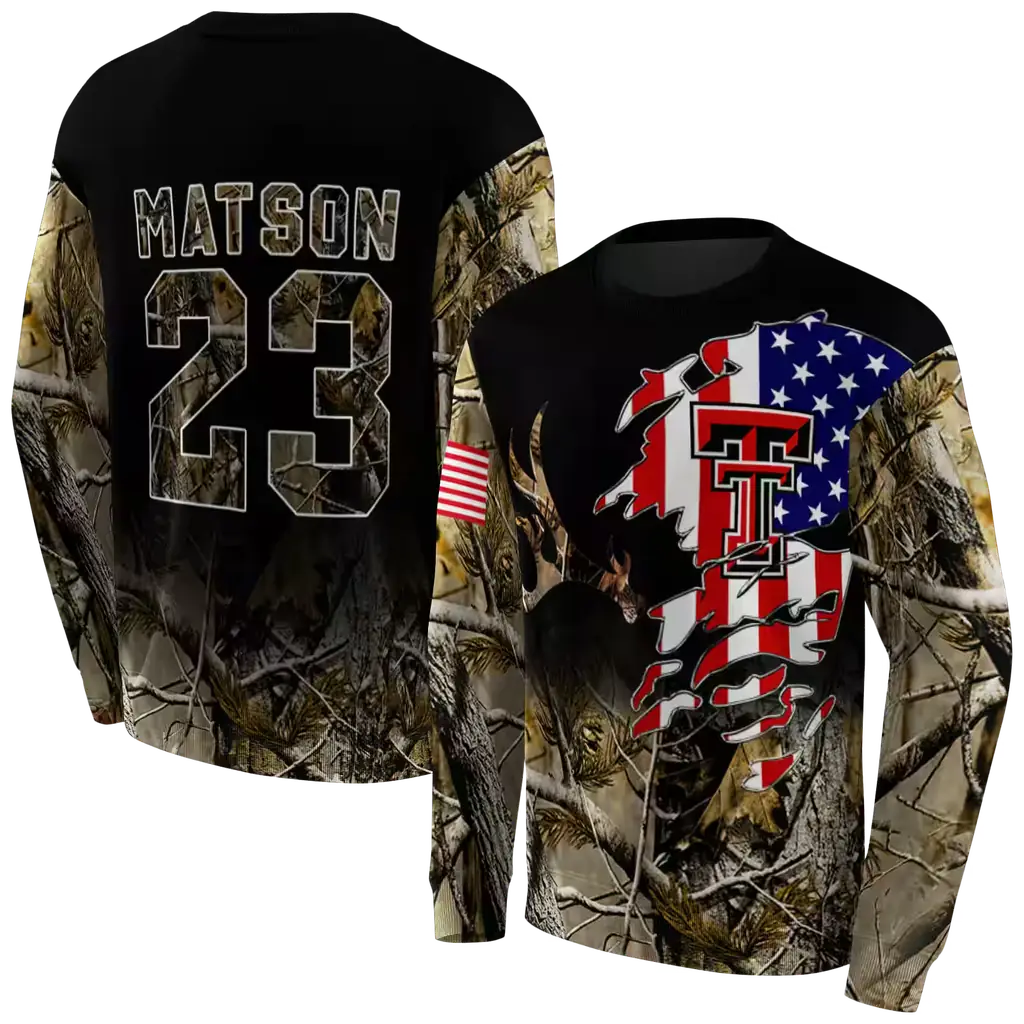custom texas tech red raiders tree camo hoodie premium grade custom texas tech red raiders tree camo hoodie premium grade