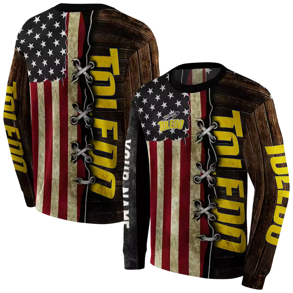 custom toledo rockets american pride hoodie premium grade custom toledo rockets american pride hoodie premium grade