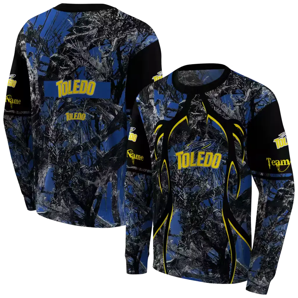 custom toledo rockets hunting theme blue black hoodie premium grade custom toledo rockets hunting theme blue black hoodie premium grade