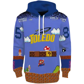 custom toledo rockets mario blue black hoodie best selling