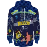 custom toledo rockets spongebob patrick star blue navy hoodie best selling