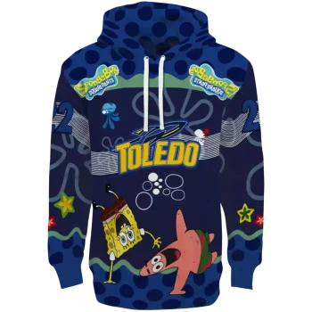custom toledo rockets spongebob patrick star blue navy hoodie best selling