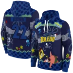 custom toledo rockets spongebob patrick star blue navy hoodie best selling