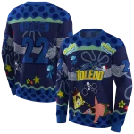 custom toledo rockets spongebob patrick star blue navy hoodie best selling