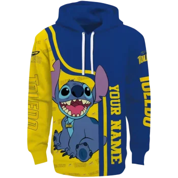custom toledo rockets stitch blue hoodie best selling