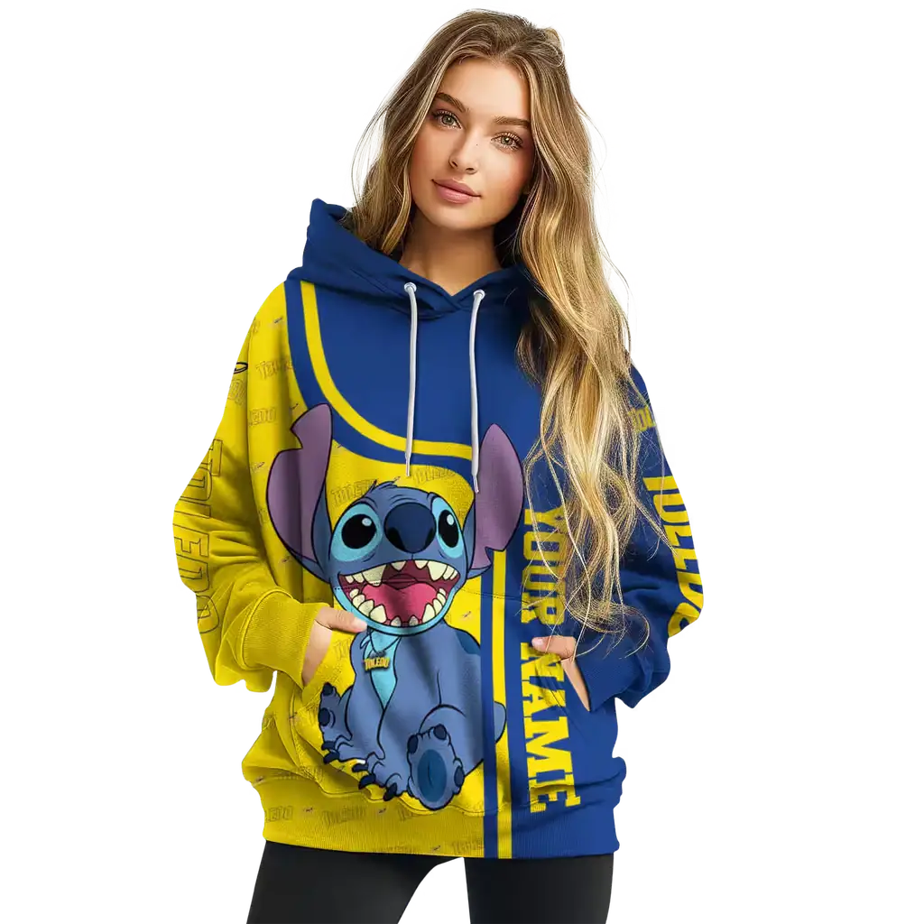 custom toledo rockets stitch blue hoodie high quality custom toledo rockets stitch blue hoodie high quality
