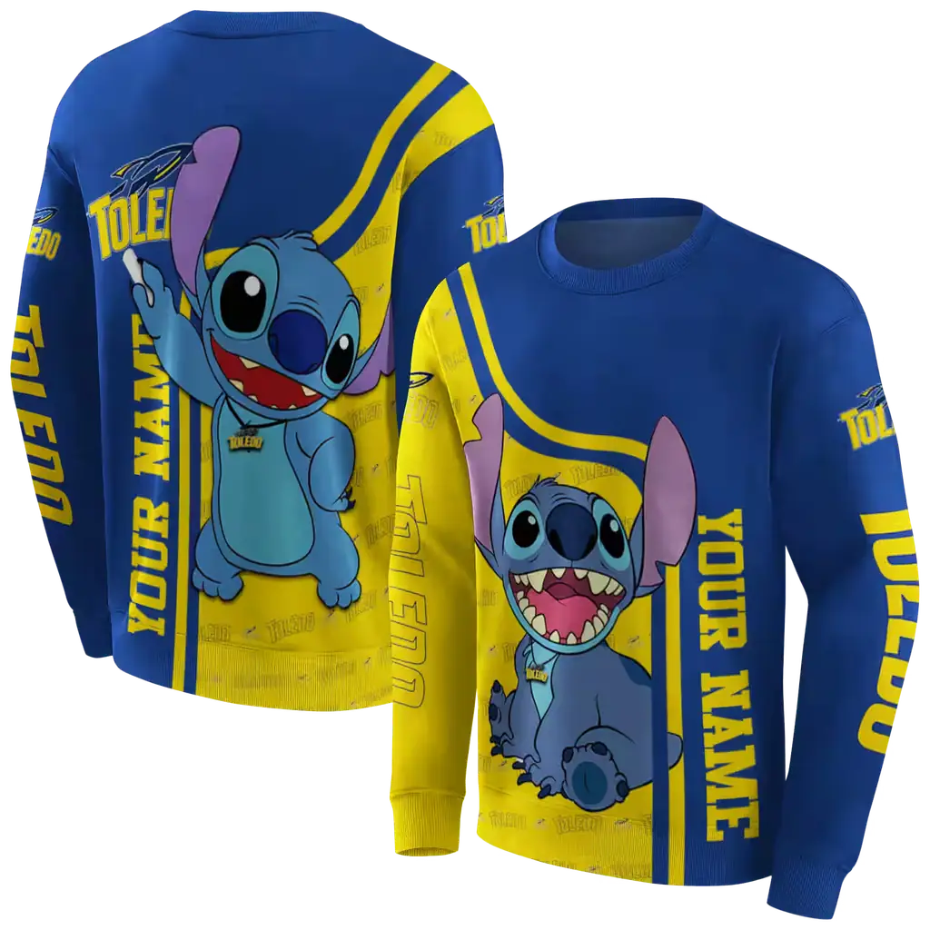custom toledo rockets stitch blue hoodie premium grade custom toledo rockets stitch blue hoodie premium grade