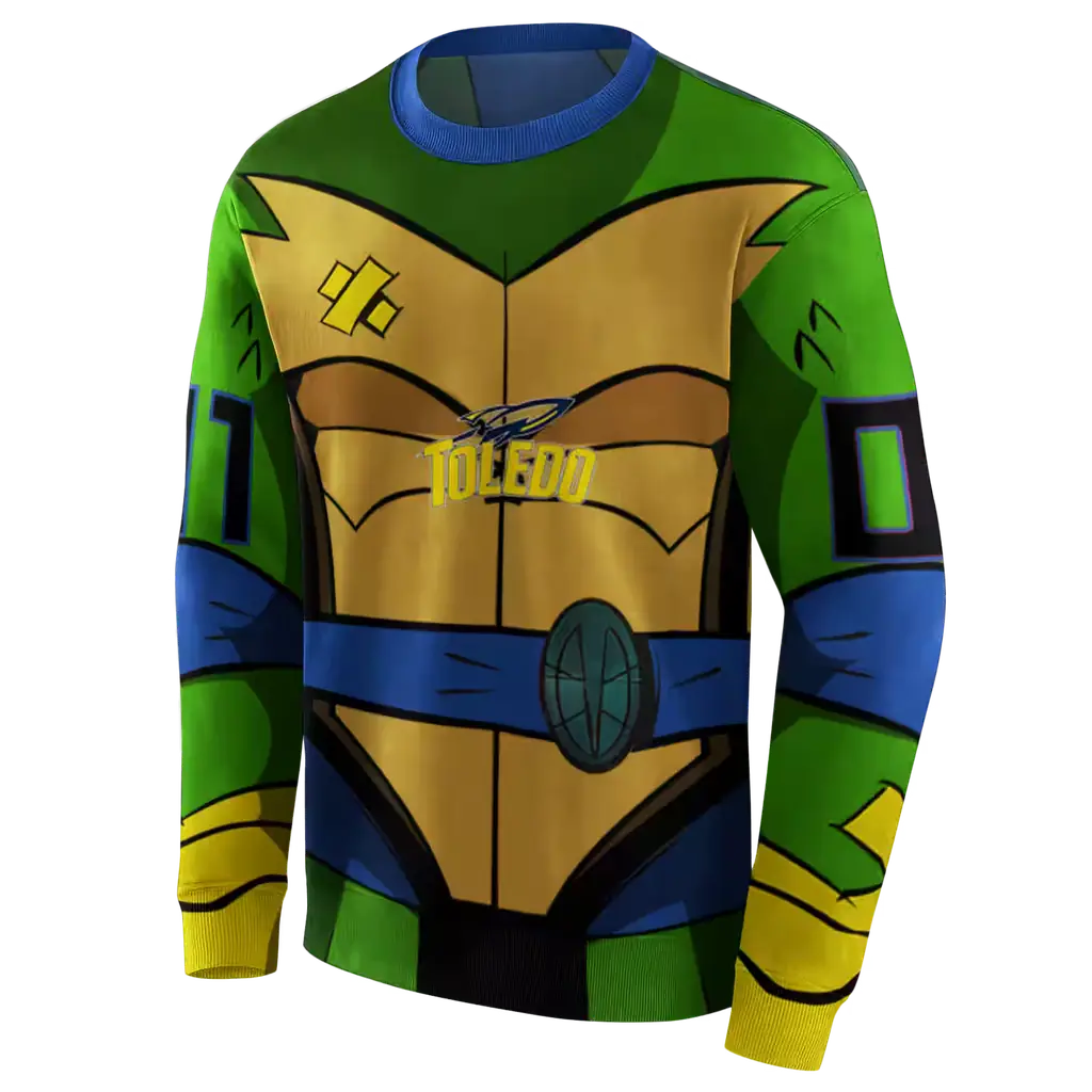 custom toledo rockets superhero armor blue green hoodie new arrival custom toledo rockets superhero armor blue green hoodie new arrival