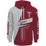 custom troy trojans abstract shape red hoodie best selling