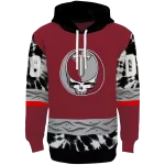 custom troy trojans grateful vibes red hoodie best selling