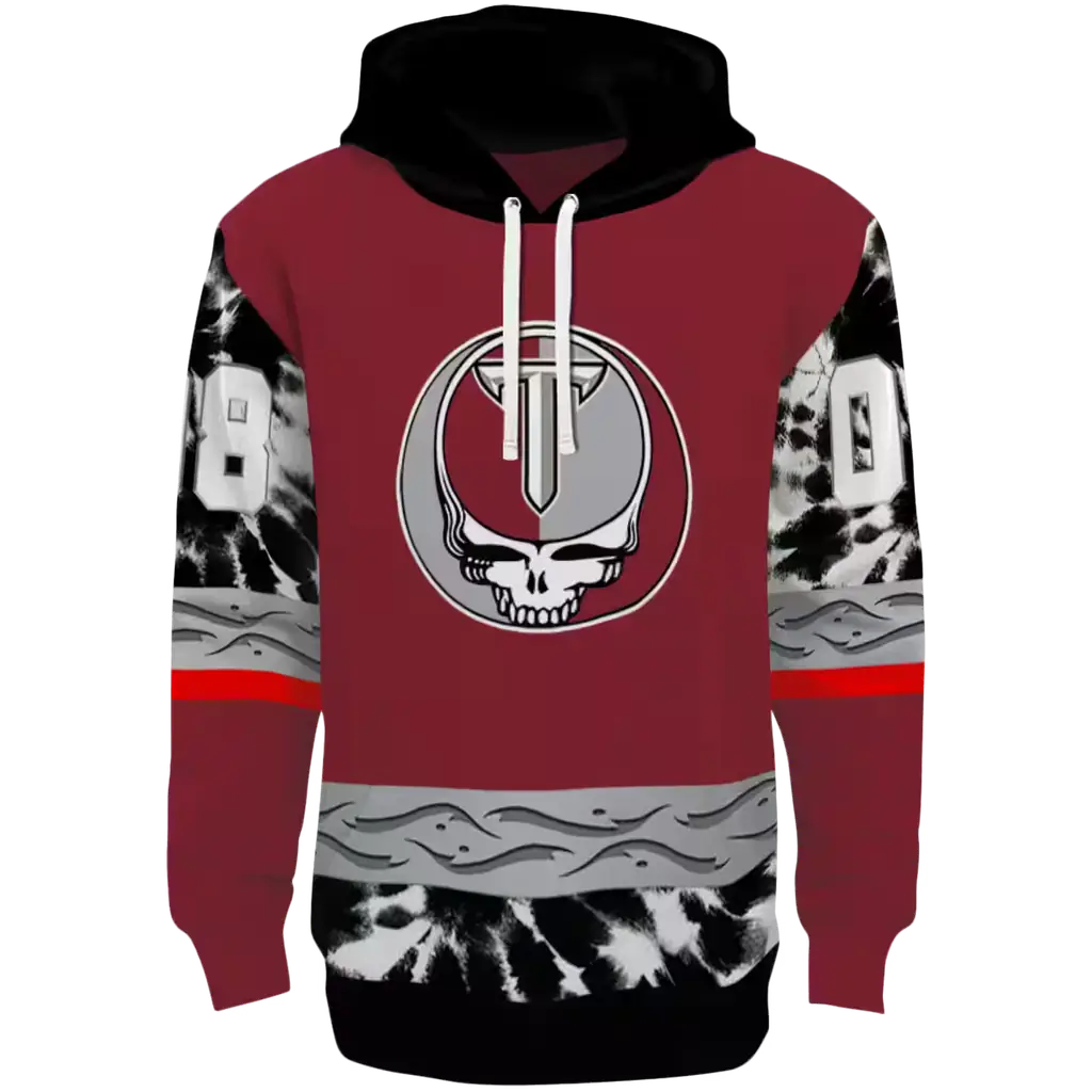 custom troy trojans grateful vibes red hoodie best selling custom troy trojans grateful vibes red hoodie best selling
