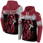 custom troy trojans grim reaper red black hoodie best selling