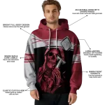 custom troy trojans grim reaper red black hoodie best selling