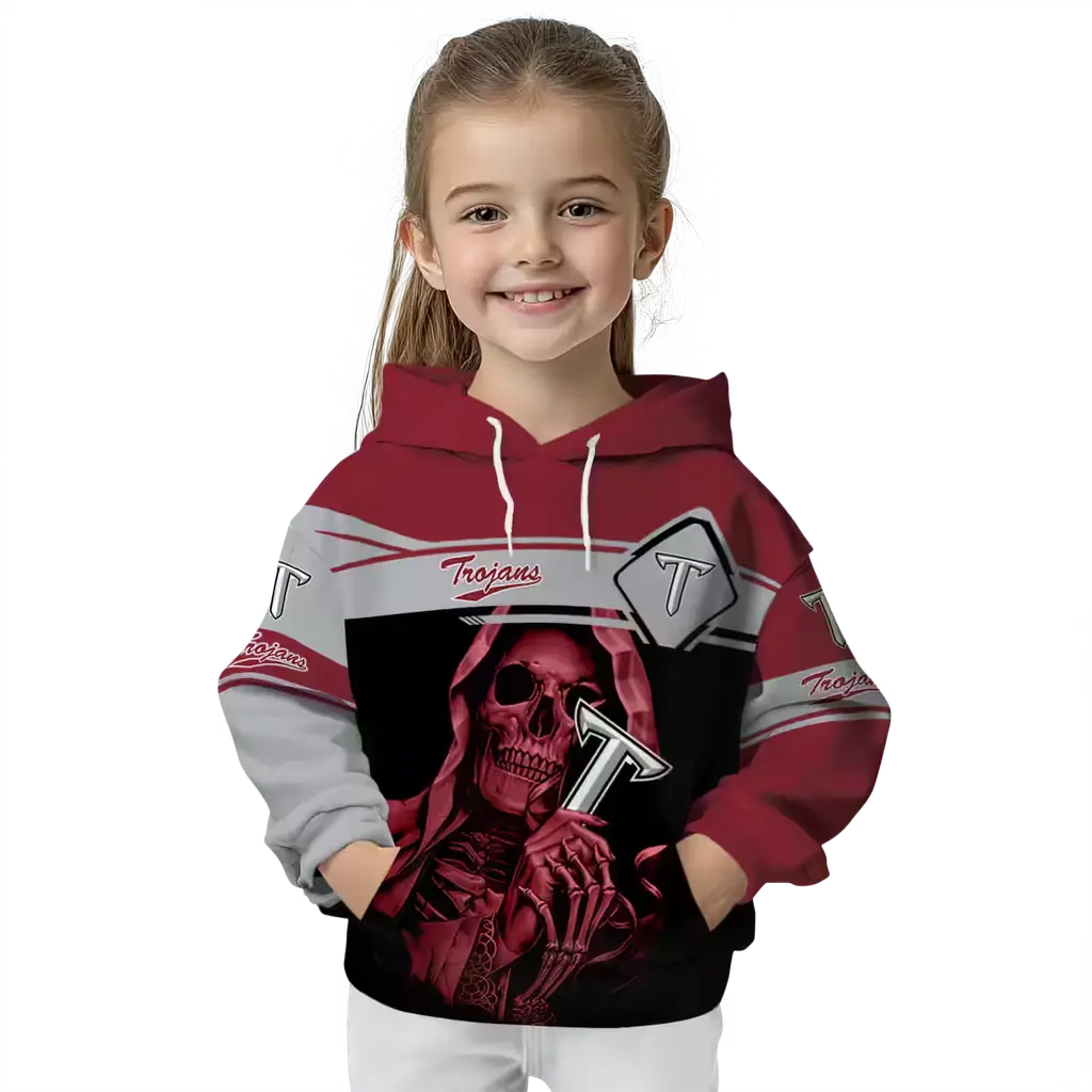 custom troy trojans grim reaper red black hoodie top rated custom troy trojans grim reaper red black hoodie top rated