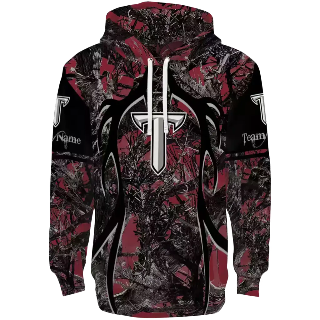 custom troy trojans hunting theme red black hoodie best selling custom troy trojans hunting theme red black hoodie best selling