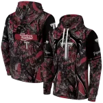 custom troy trojans hunting theme red black hoodie best selling