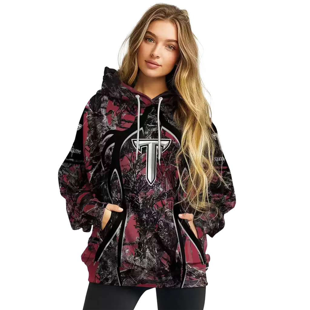 custom troy trojans hunting theme red black hoodie high quality custom troy trojans hunting theme red black hoodie high quality