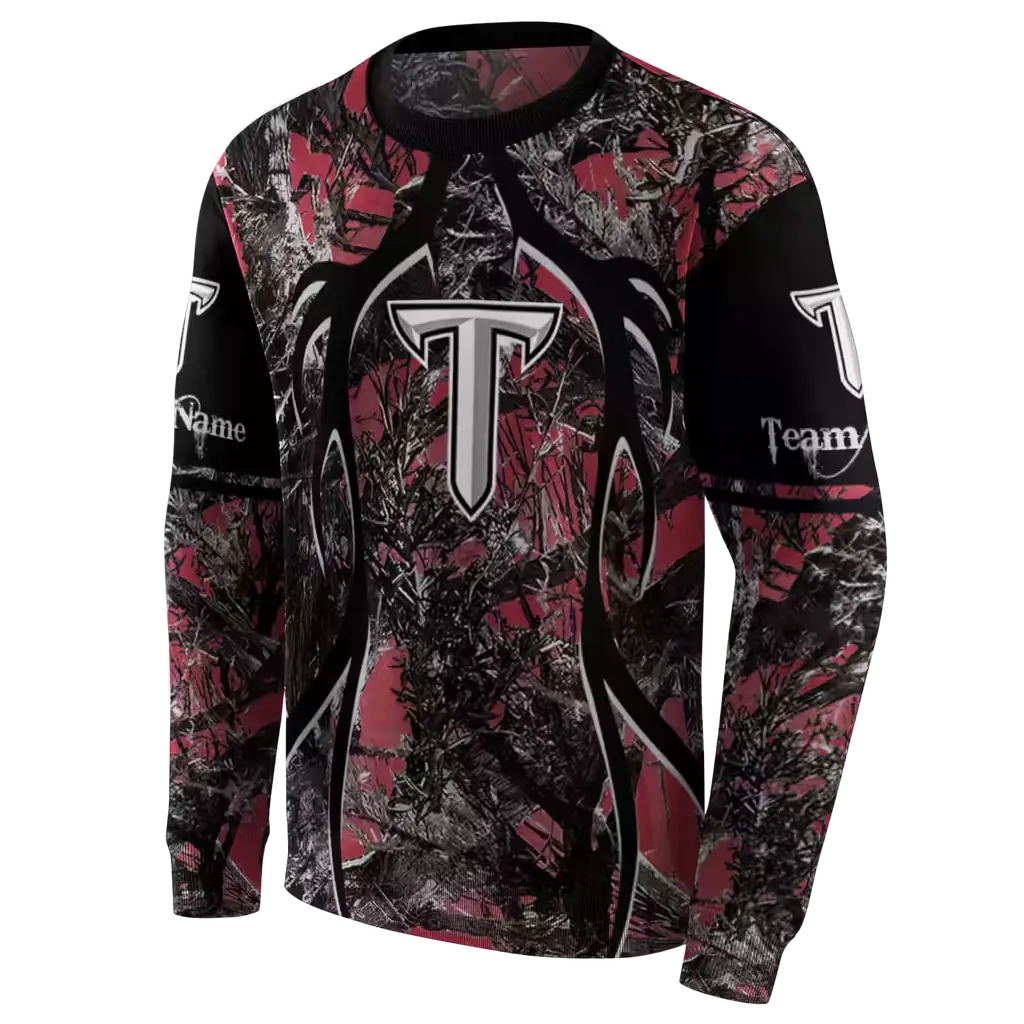 custom troy trojans hunting theme red black hoodie new arrival custom troy trojans hunting theme red black hoodie new arrival