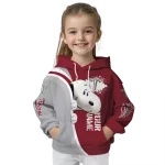 custom troy trojans peeking snoopy red hoodie best selling