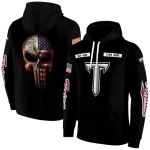 custom troy trojans punisher skull black hoodie best selling