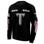 custom troy trojans punisher skull black hoodie best selling