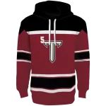custom troy trojans striped pattern red hoodie best selling