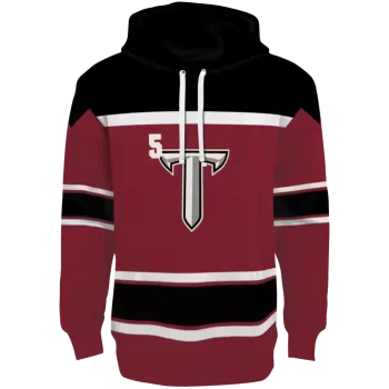 custom troy trojans striped pattern red hoodie best selling